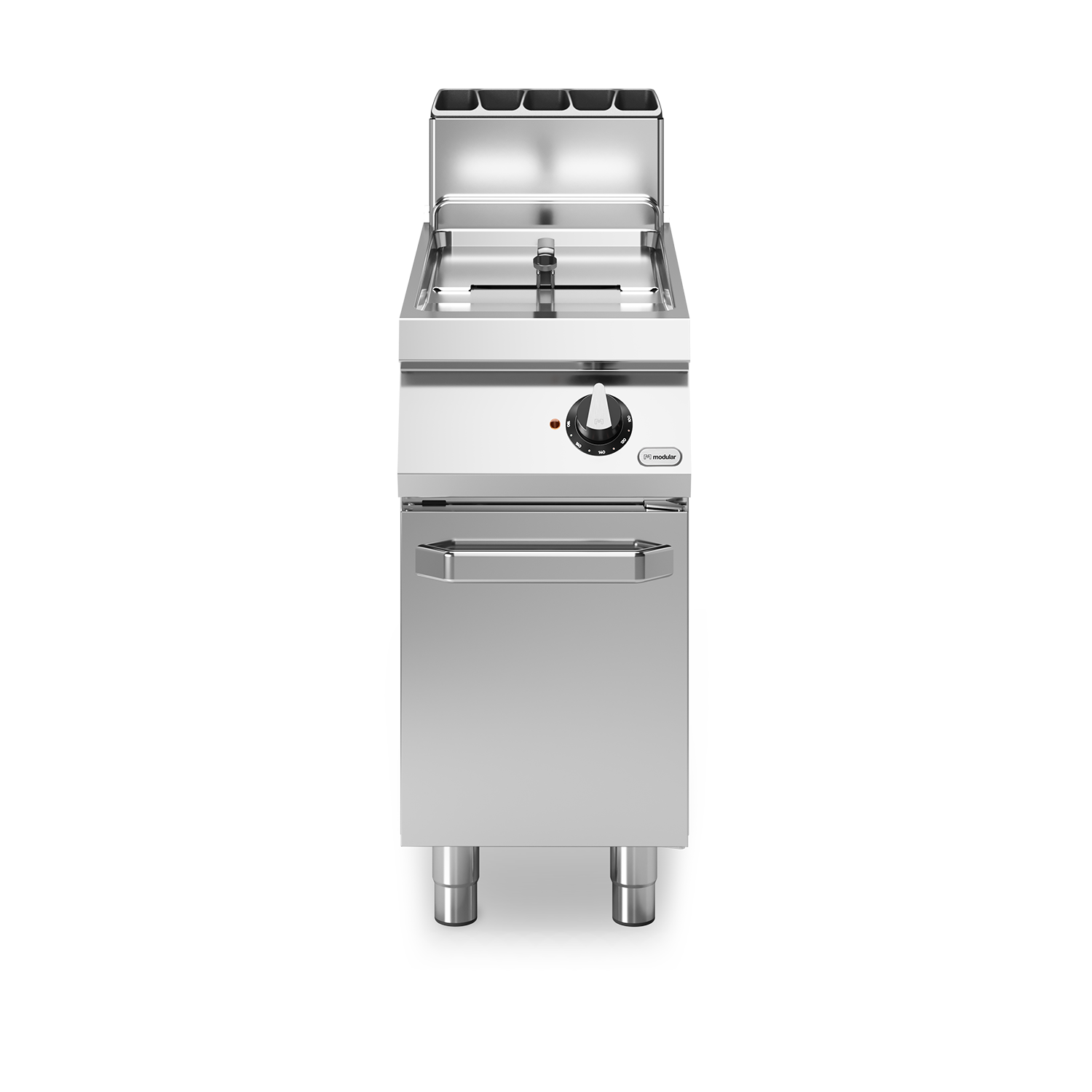 Plynová fritéza 1 vaňa 13 litrov, model na pulte s dvierkami, ROC 70/40, 12 kW